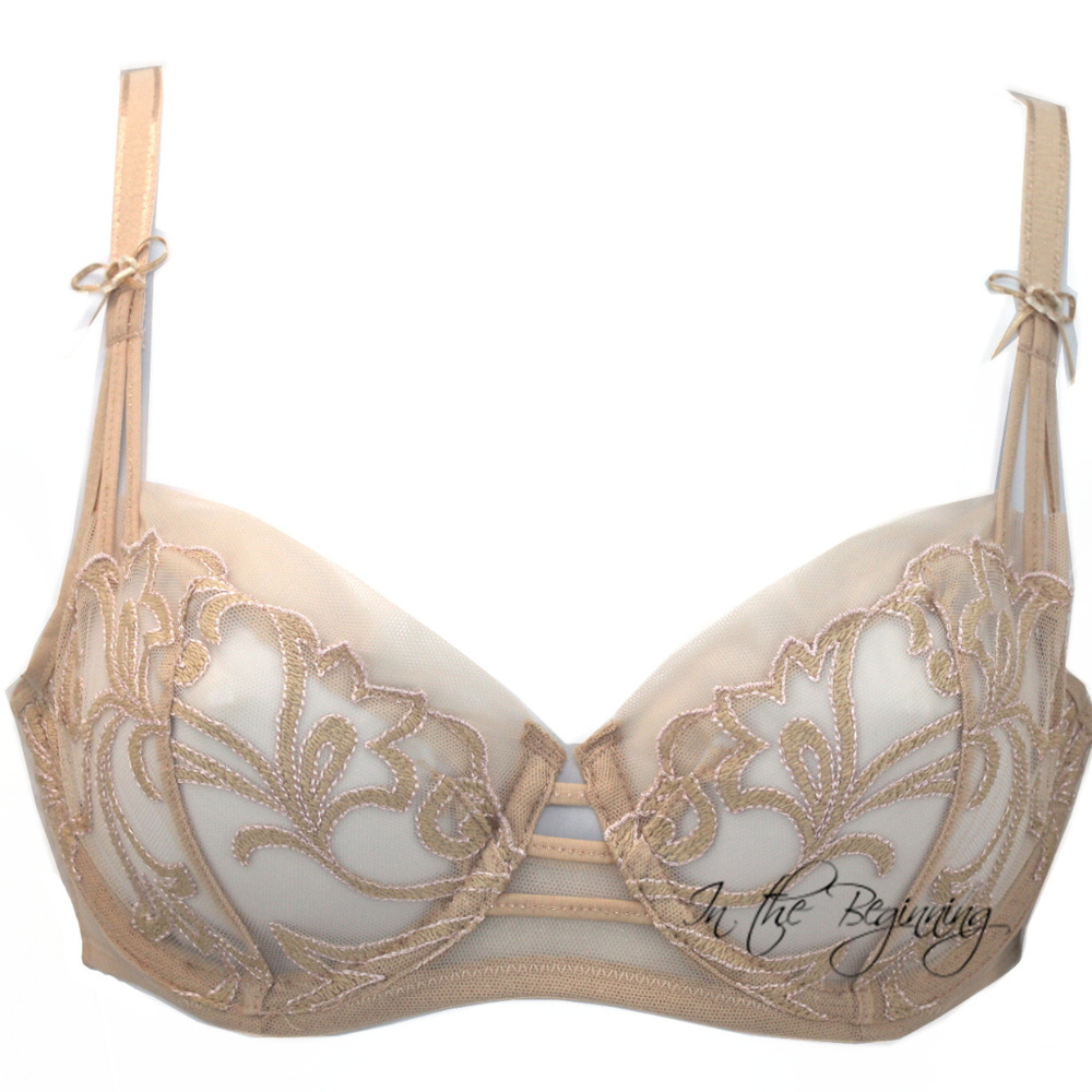 Felina 32C Nude Beige Unlined Bra NWT